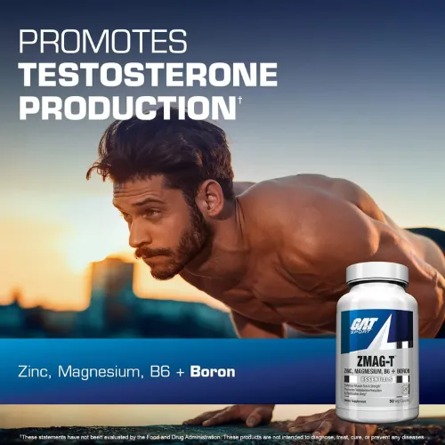 GAT, ZMA-T, Zinc, Magnesium, B6 + Boron, 90 capsules. - Image 2