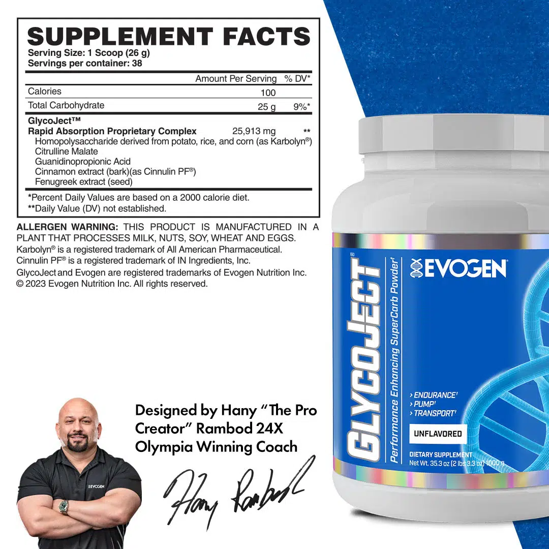 Evogen Nutrition, Glycoject, Complexe de Glucides, Sans Saveur, 1kg – Image 3