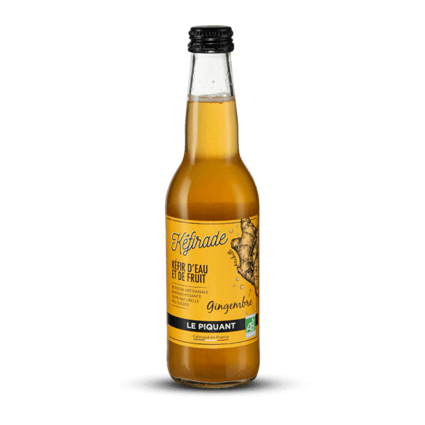 Kefirade, Kéfir d’Eau et de Fruit Gingembre, 33 Cl