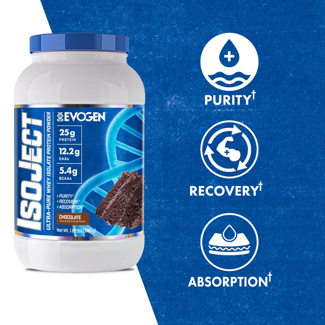 Evogen Nutrition, IsoJect, Isolat de Protéine Pure, Chocolate, 898 gr - Image 2