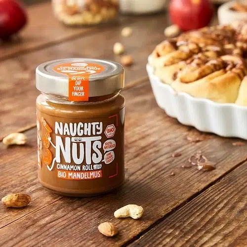 Naughty Nuts، معجون للدهن، لفائف القرفة، خالٍ من السكر، 250g – Image 8