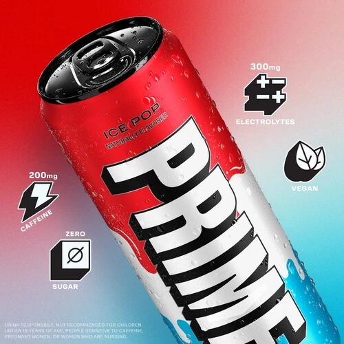 Prime, Energy Drink, Ice Pop, 330ml – Image 4