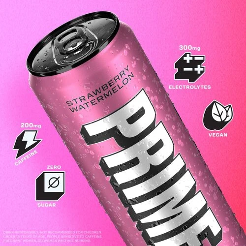 Prime, Energy Drink, Strawberry Watermelon, 330ml - Image 4