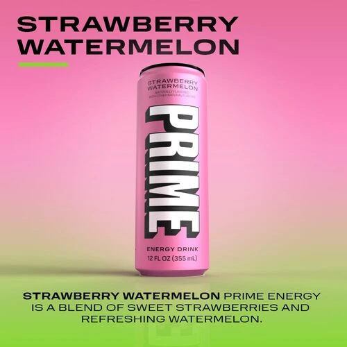 Prime, Energy Drink, Strawberry Watermelon, 330ml - Image 6