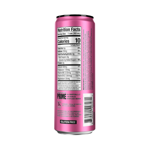 Prime, Energy Drink, Strawberry Watermelon, 330ml - Image 3