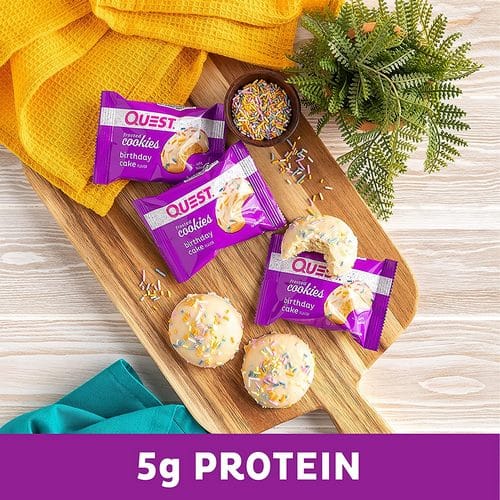Quest Nutrition, Frosted Cookies, Birthday Cake, Boite de 8, 200g – Image 4