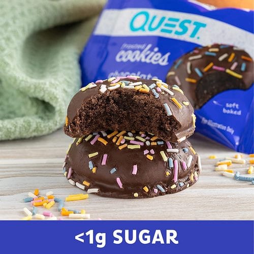 Quest Nutrition, Frosted Cookies, Chocolate Cake, Boite de 8, 200g. - Image 4