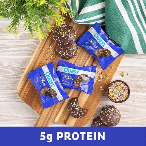Quest Nutrition, Frosted Cookies, Chocolate Cake, Boite de 8, 200g. - Image 3