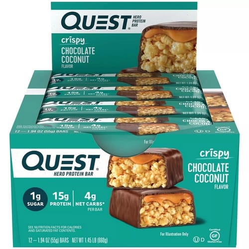 Quest Nutrition, Barre Proteinée, Hero Chocolate Coconut , 60g. – Image 4