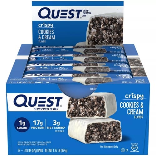 Quest Nutrition, Protein Bar, Hero Cookies and Cream, 60g. – Image 3