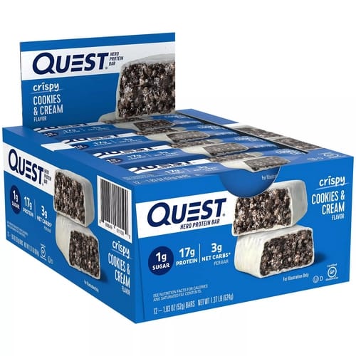 Quest Hero bar cookies and cream