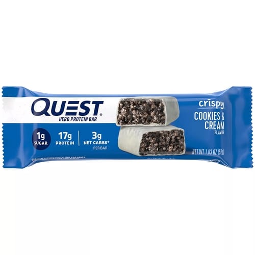 Quest Nutrition, Protein Bar, Hero Cookies and Cream, 60g.