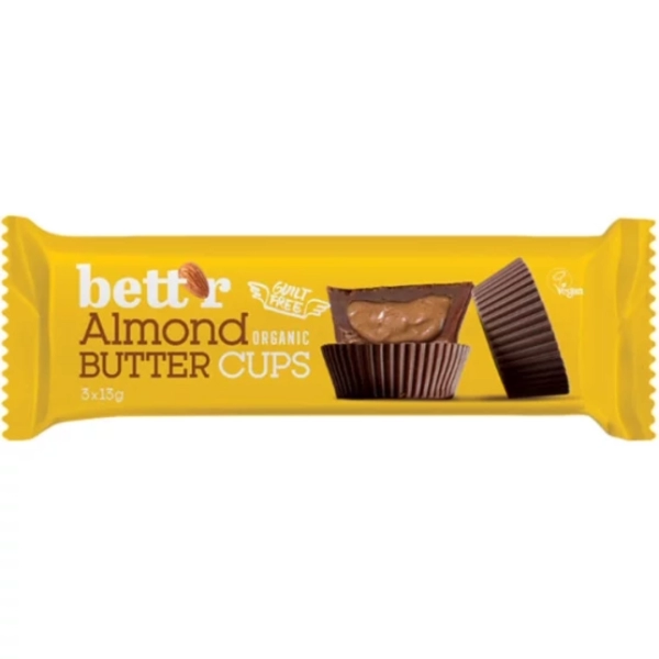 Bett'r, Cups de chocolat au beurre d'amande, 3x13g
