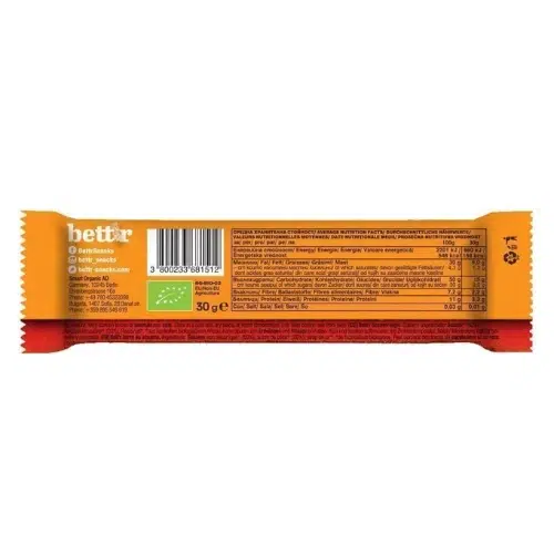 Bett'r, Barre aux Graines de Sésames Complètes, Bio, 30gr – Image 2