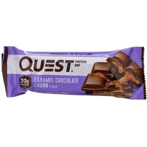 Quest Nutrition Protein Bar, Caramel Chocolate Chunk, 60g.