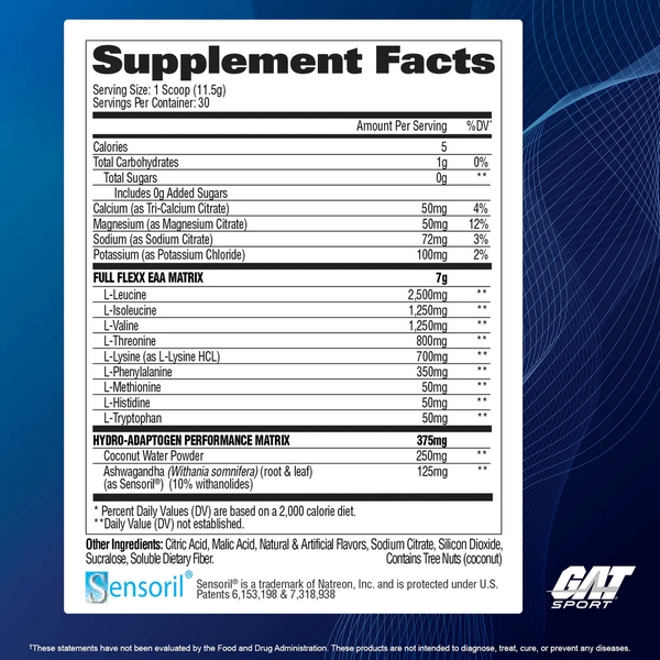 GAT, Flexx Eaas + Hydratation, Performance et Récupération, Orange Guava, 345g - Image 2