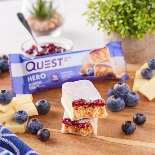 Quest Nutrition, Barre Proteinée, Hero Blueberry Cobbler 60g. - Image 2
