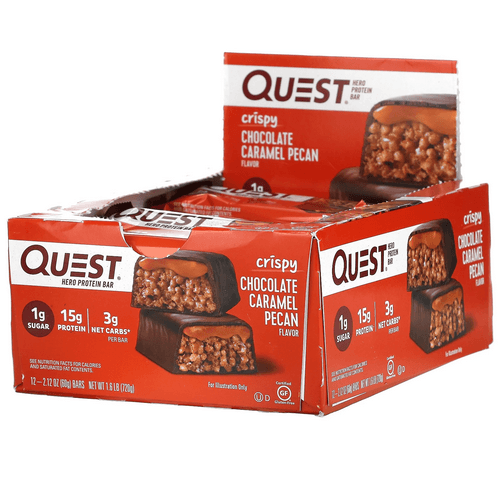 quest hero caramel pecan