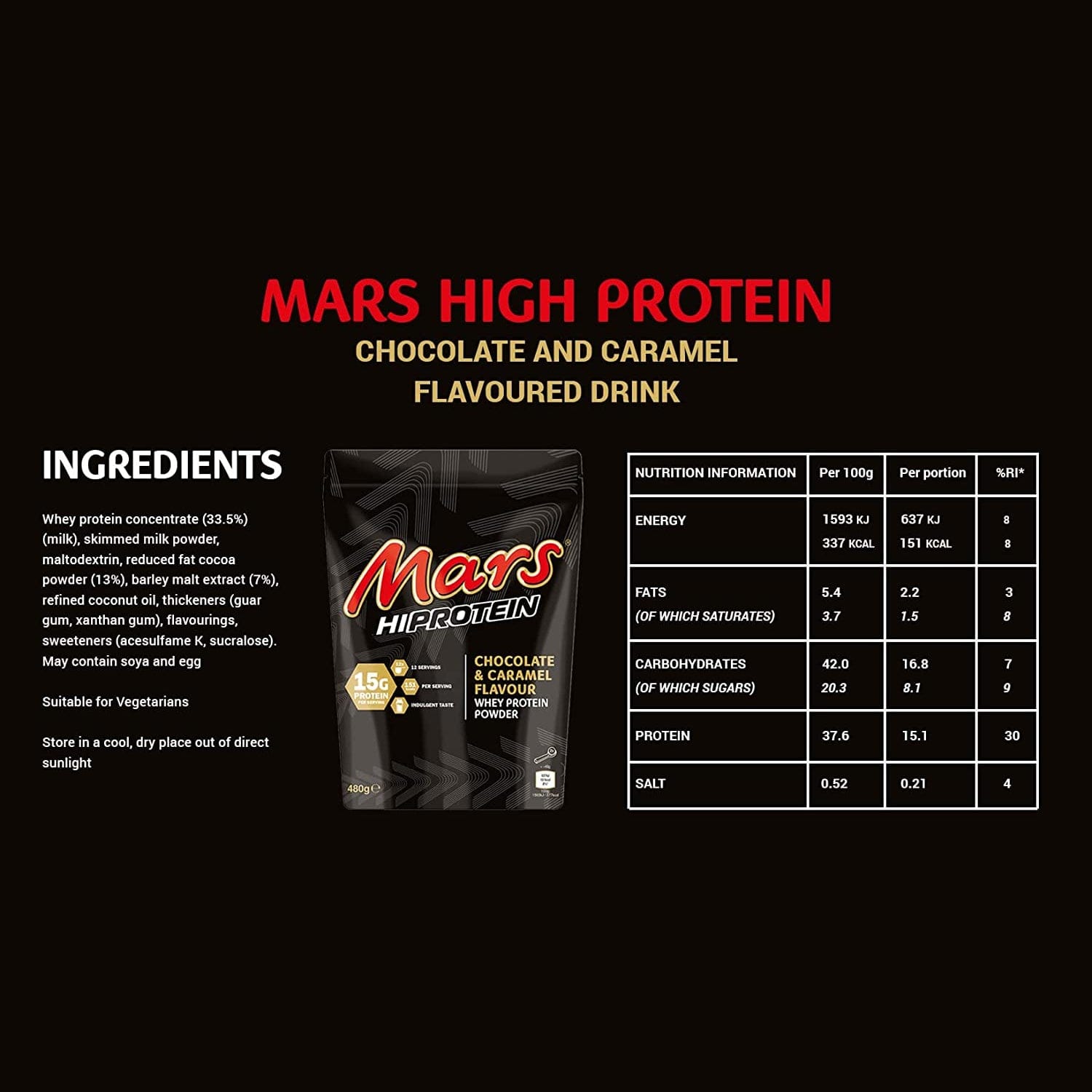 Mars Hi Protein Powder, 875 gr - Image 2