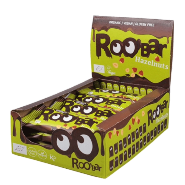 ROO'Bar, Barre Energetique, Noisettes au Chocolat, 30g. - Image 2