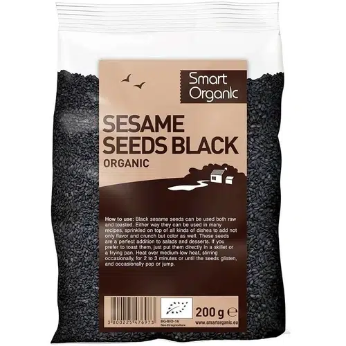 Smart Organic, Black Sesame Seeds, Organic, 200 g