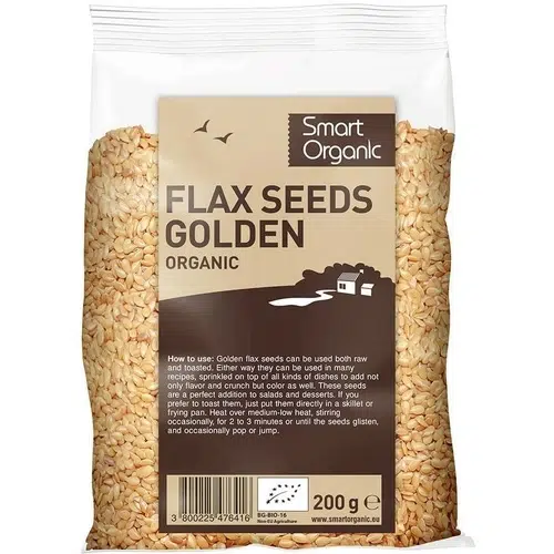 Smart Organic, Graines de lin, dorées Bio, 200 g
