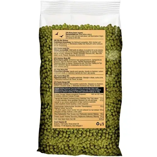 Smart Organic, Haricots Mungo Asiatiques Bio, 500 g - Image 2