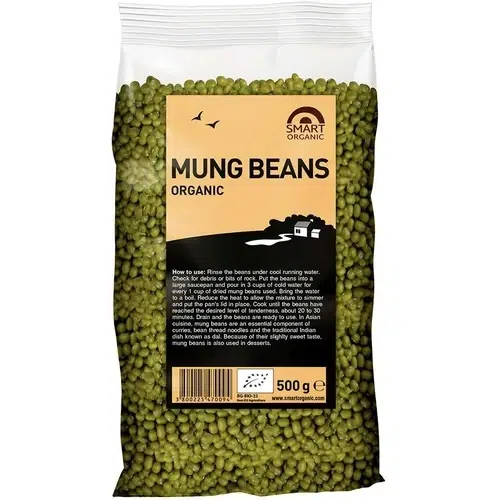 Smart Organic, Haricots Mungo Asiatiques Bio, 500 g
