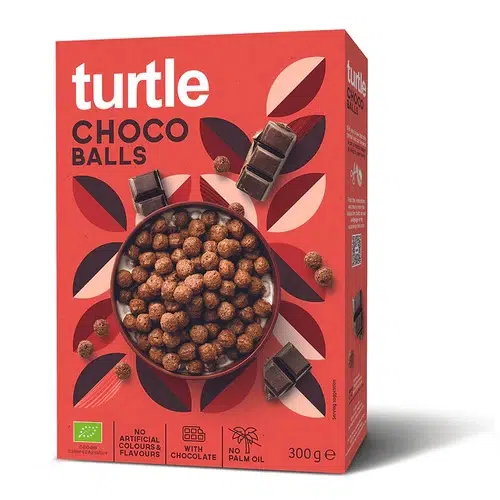 Turtle, Choco Balls, Céréales Croquantes au Chocolat Bio, 300 g - Image 2
