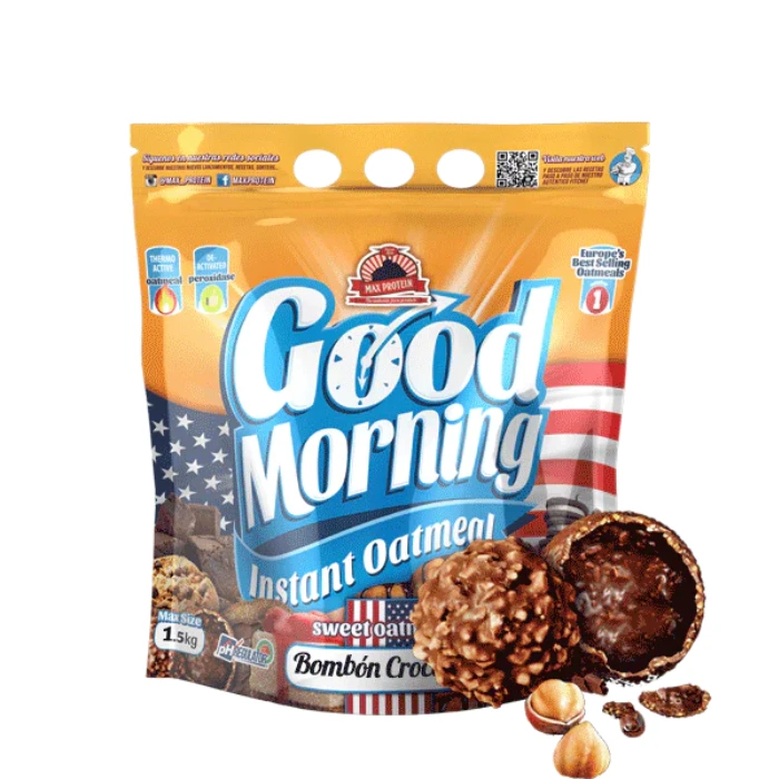 Good Morning - Flocons d'Avoine Instantanés Protéinés Saveur Bombón Croquant - 1.5kg