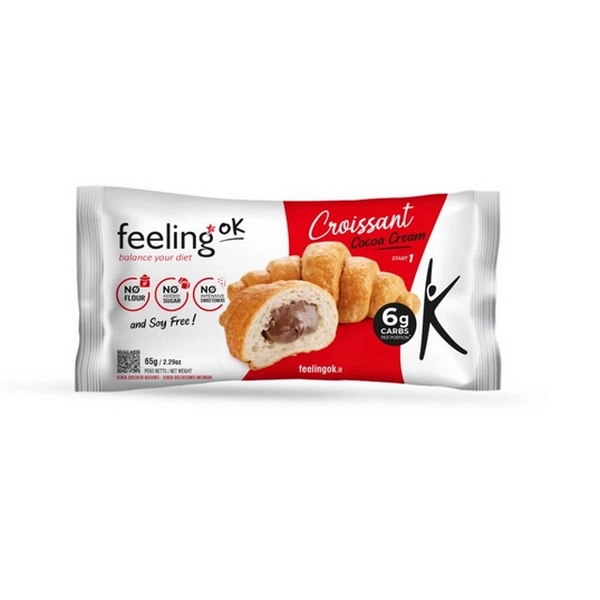 Feeling Ok, Croissant Fourré choco Protéiné, 16g de Protéines, 30 unités. – Image 2