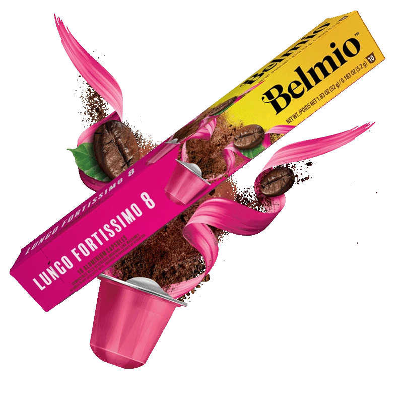 Belmio Lungo Fortissimo 8 - 10 Capsules Aluminium (52g)