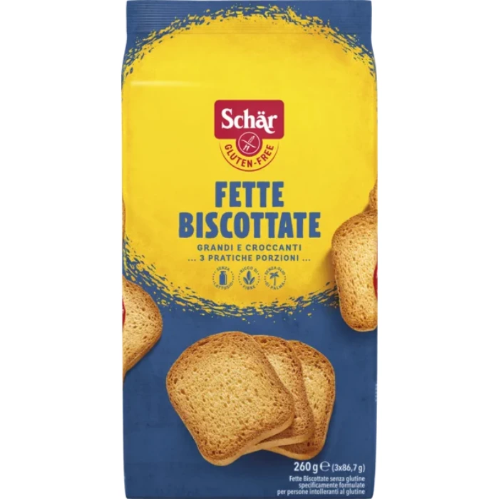 Fette Biscottate - Schär 266g (Sans gluten - biscottes légères)