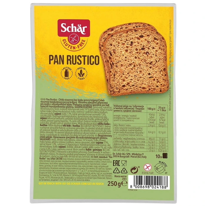 Pan Rustico - Schär 250g (Sans gluten)