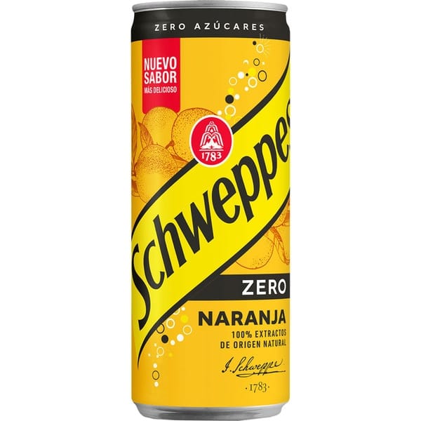Schweppes Zéro Orange Sans Sucre 330 ml