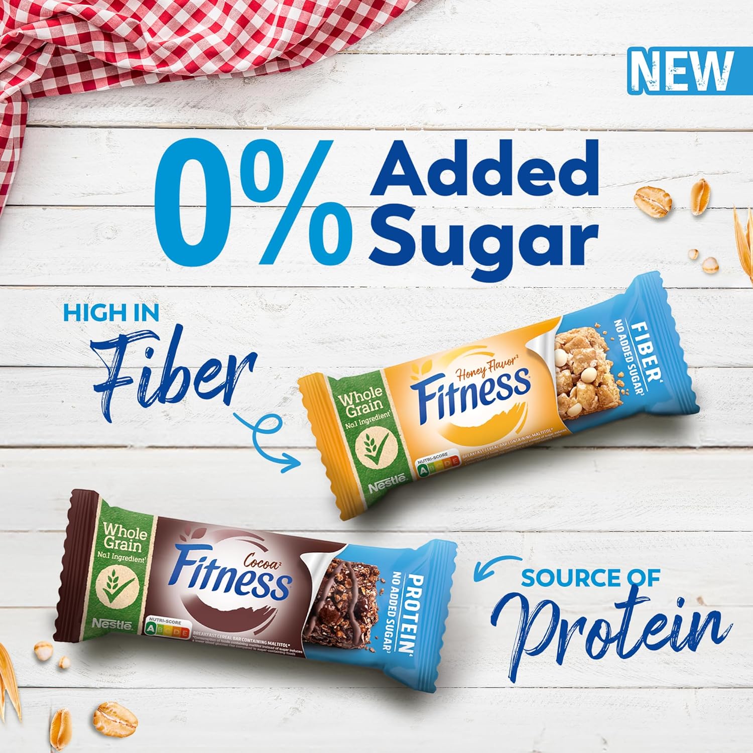 Fitness, Protein Bar, 0 % No Added Sugar – Image 2