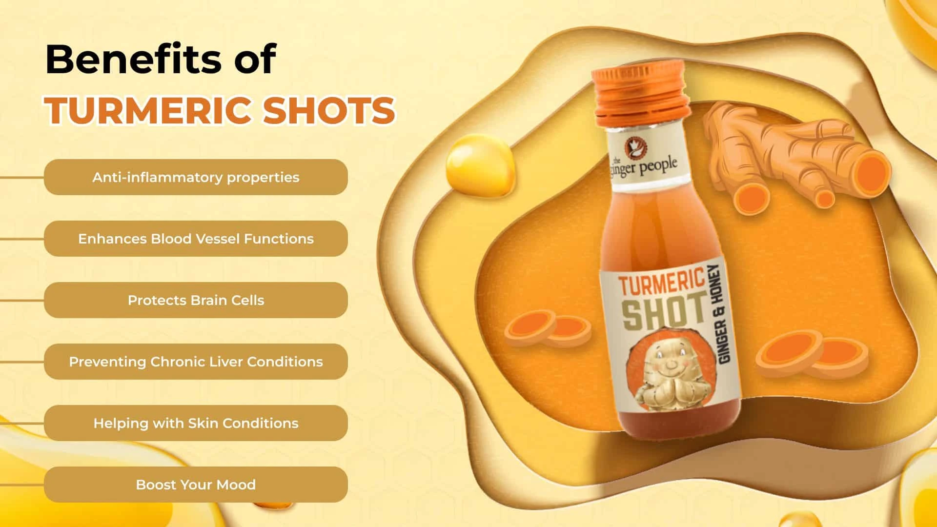 The Ginger People - Turmeric Shot with Ginger & Honey 30ml - Image 2