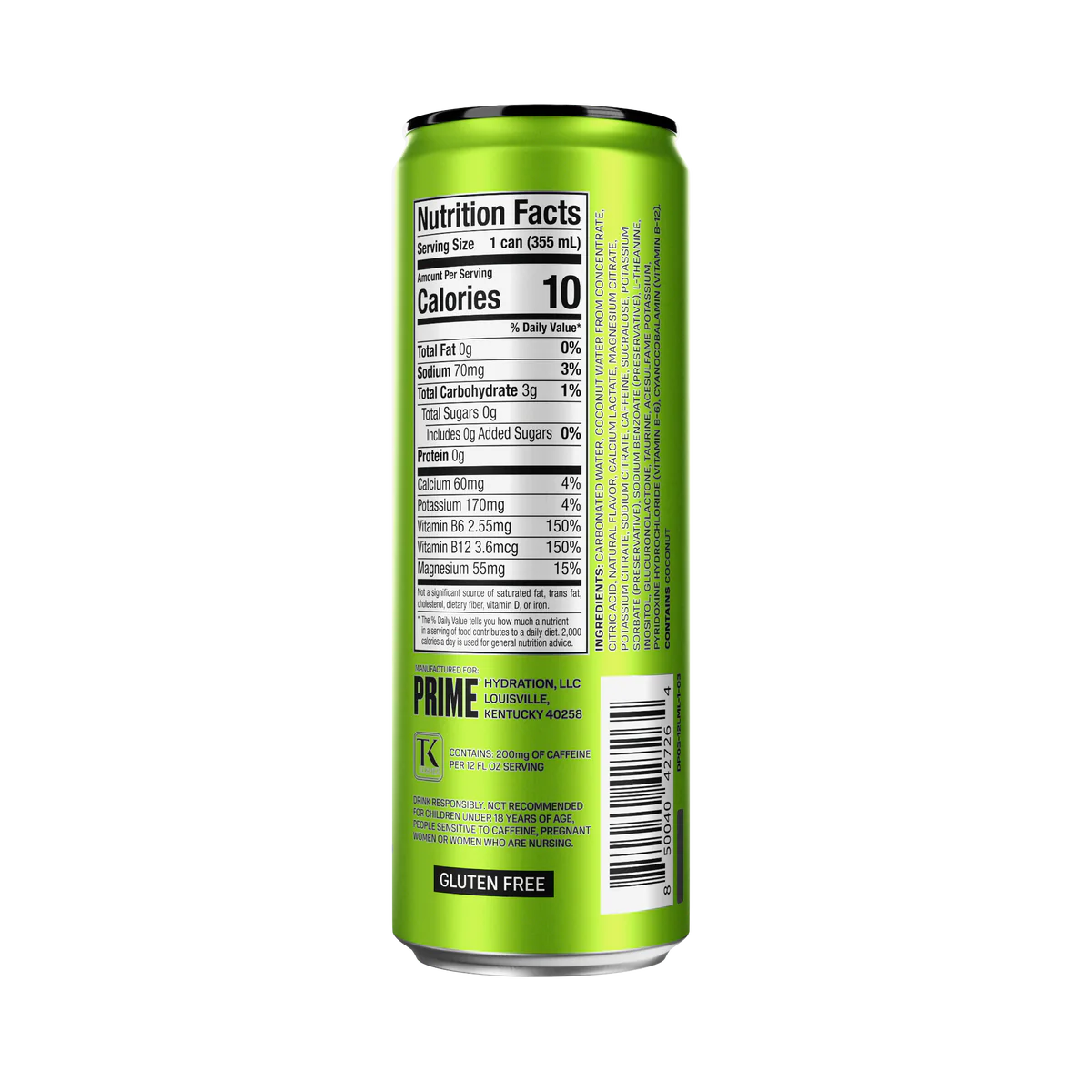 Prime, Energy Drink, Lemon Lime 330ml - Image 3