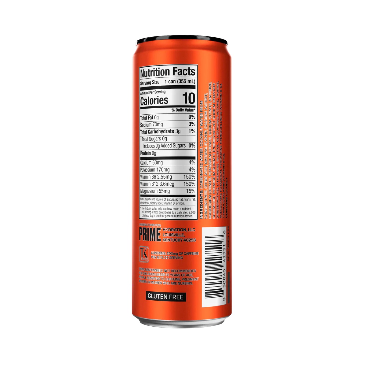 Prime, Energy Drink, Orange Mango, 330ml - Image 3