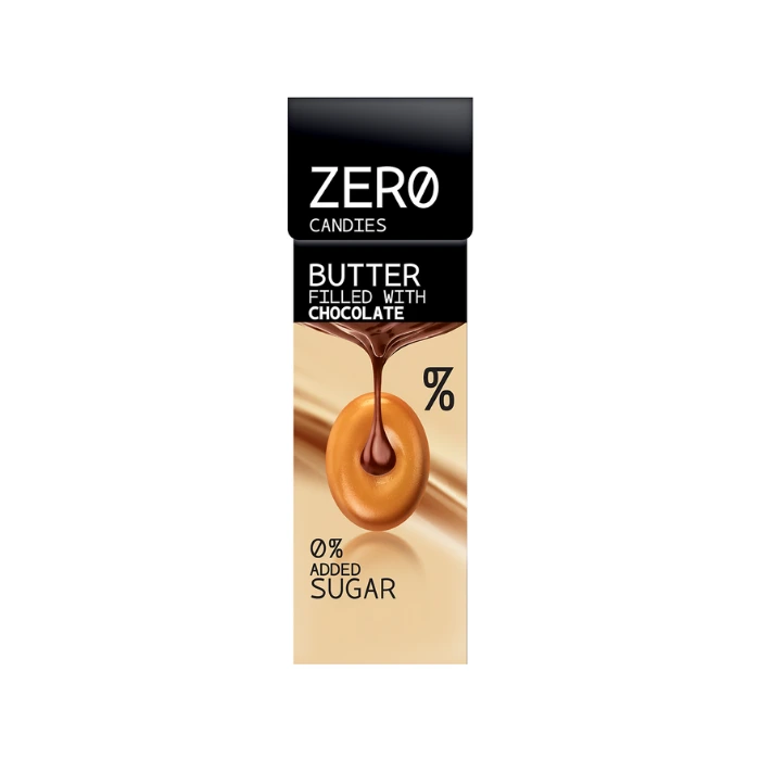 Bonbon Zero Sucre - Caramel Chocolat 32g