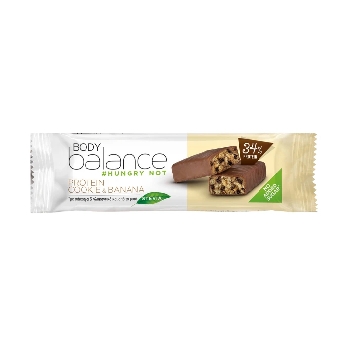 Body Balance, 3x Barres Protéinées 34% Cookie & Banane, 135g - Image 2
