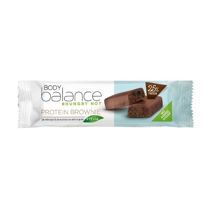 Body Balance, Barres Protéinées 25% Brownie, 45g.