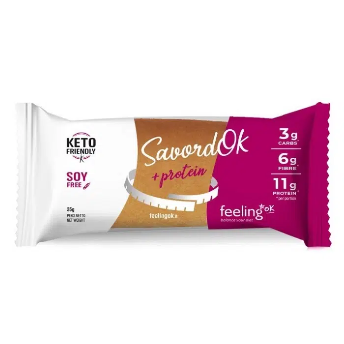 Feeling Ok, SavordOK, Biscuit Proteiné, Vanille-Citron, 35g