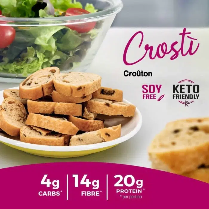 Feeling Ok، كروستي بنكهة الجبن، كروتون بروتيني، 50g – Image 2