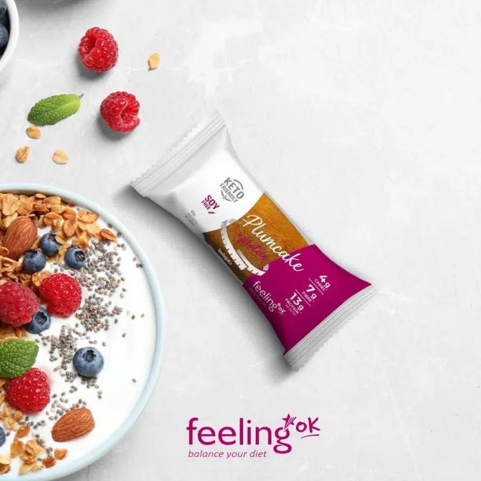 Feeling Ok, PlumCake, Mini Cake Proteiné, Amandes, 45g - Image 3