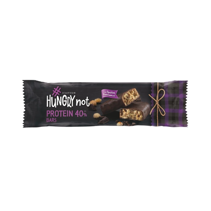 Hungry Not, Barre Protéinée Chocolat Noir et Biscuit 45g