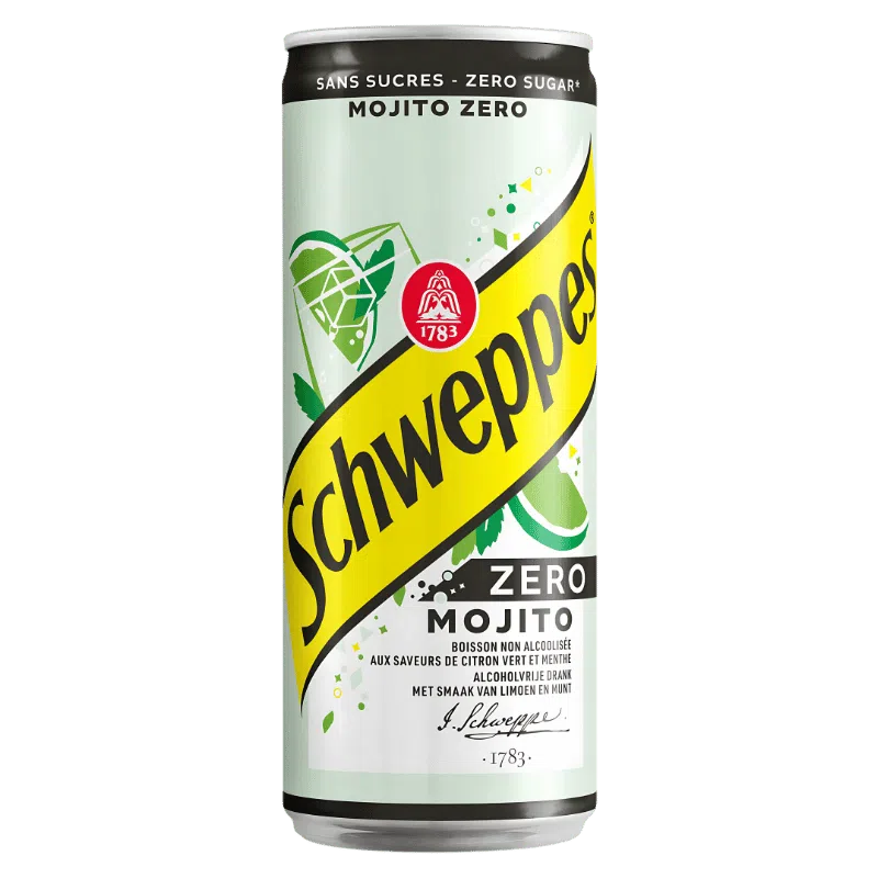Schweppes Zéro Mojito Sans Sucre 330 ml