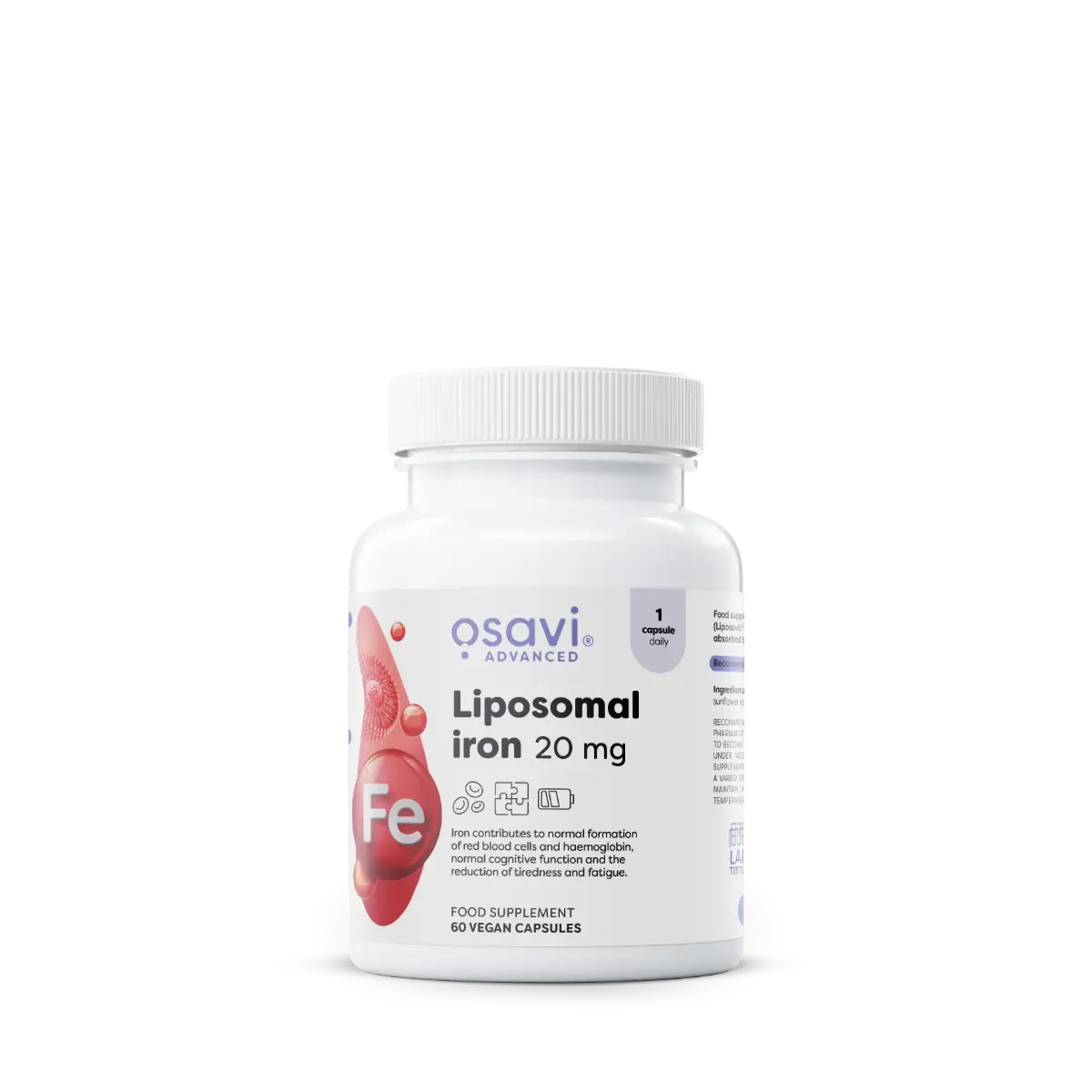Liposomal Iron 20 mg – Osavi – 60 gélules