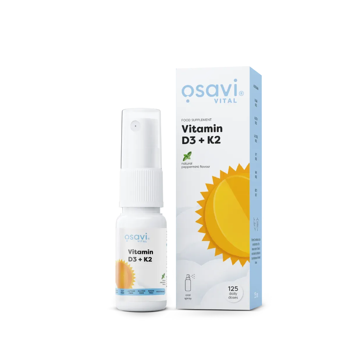 Vitamin D3 + K2 Spray – Osavi – Peppermint – 25ml Spray – 25 ml