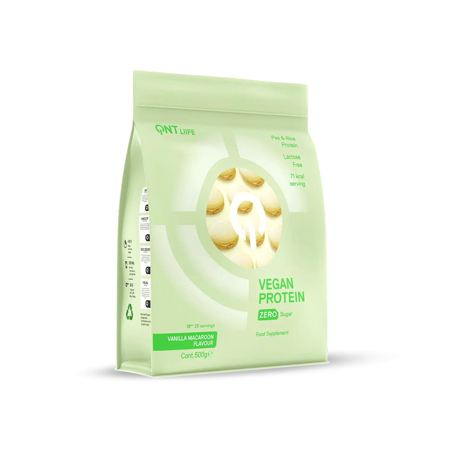QNT Vegan Protein - Macaron à la Vanille (500g) - Image 2